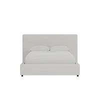 Grayton Maguire Ivory 44" Upholstered Platform Bed