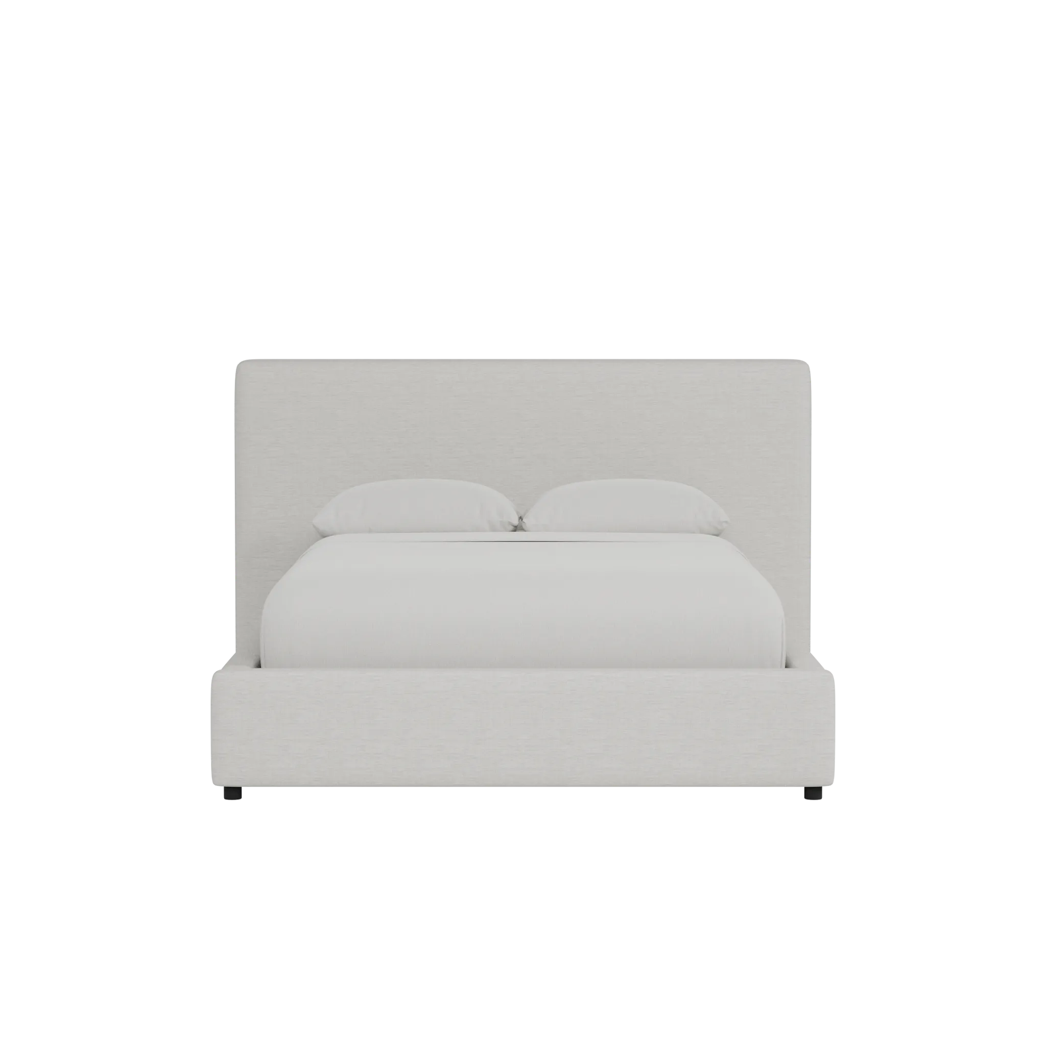 Grayton Maguire Ivory 44" Upholstered Platform Bed