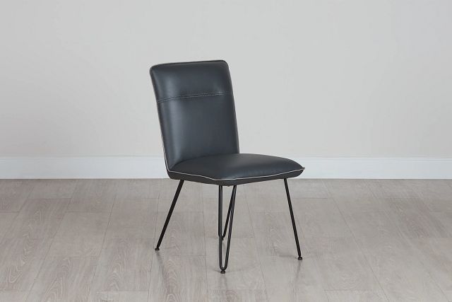 Demi Dark Gray Upholstered Side Chair