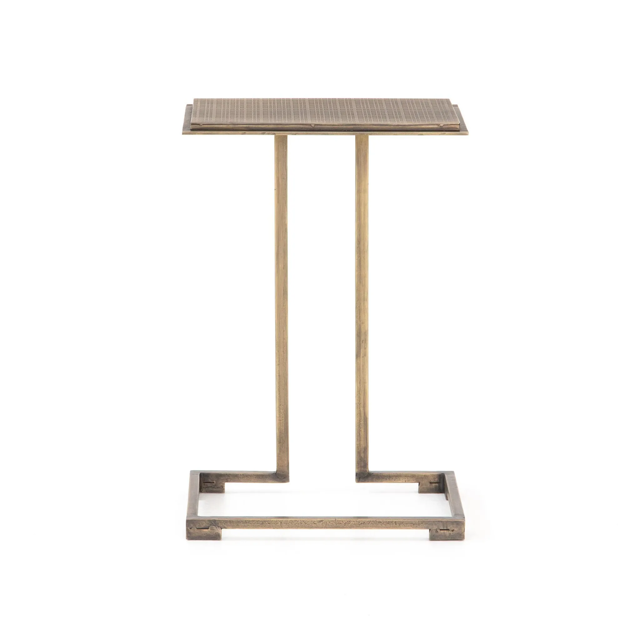 Four Hands Alli Brass C-side Table