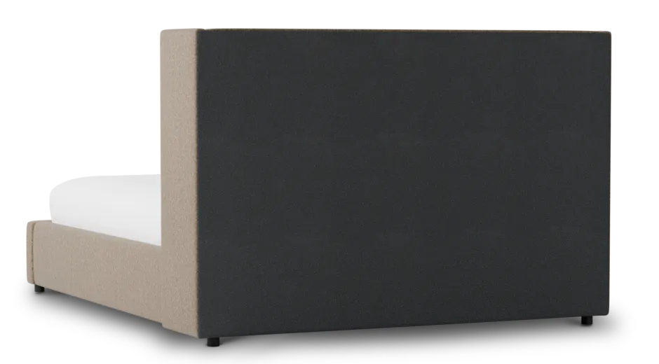 Captiva Merino Brown 48" Upholstered Shelter Bed