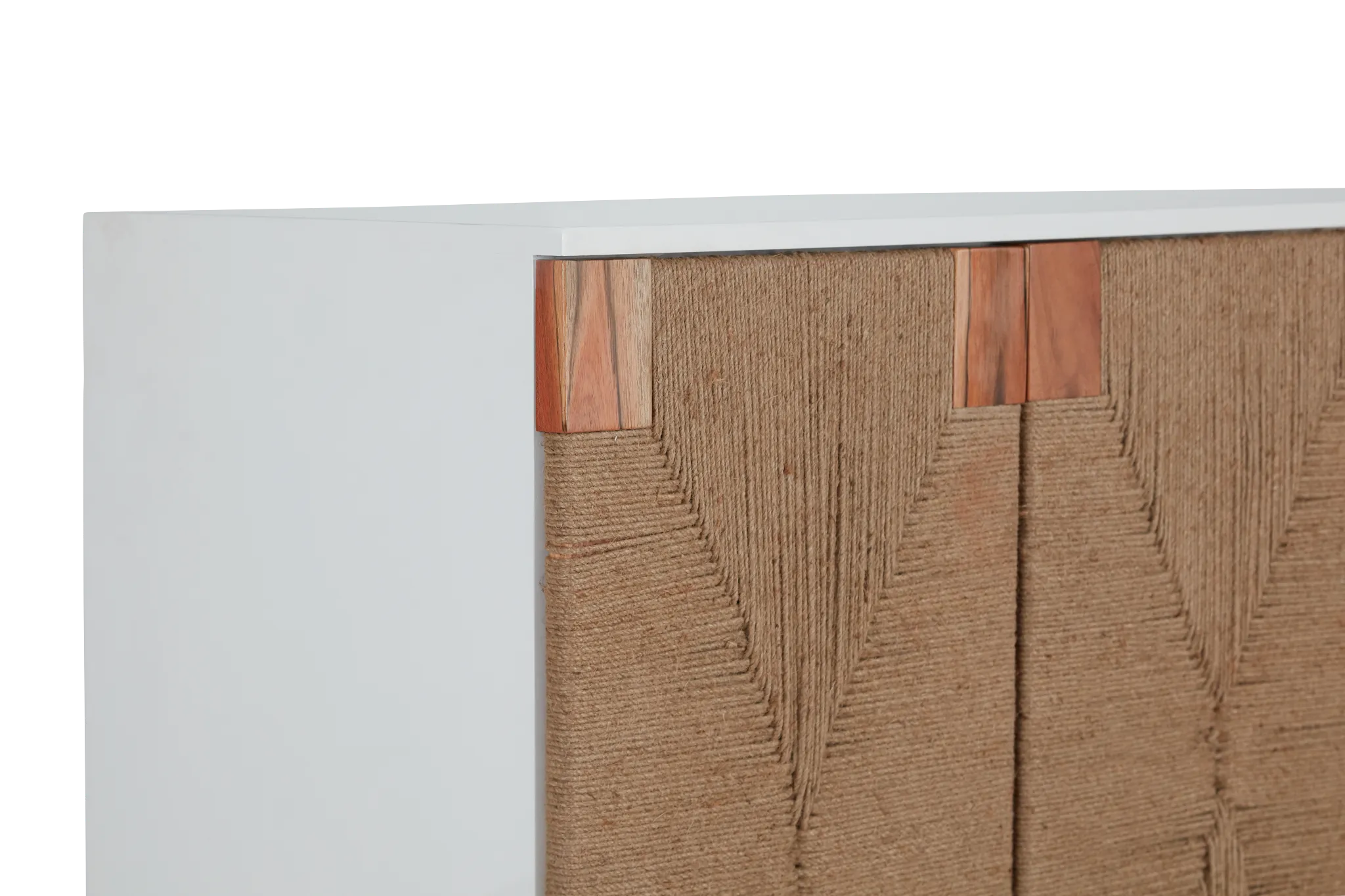 Woven Two-tone Four-door Cabinet