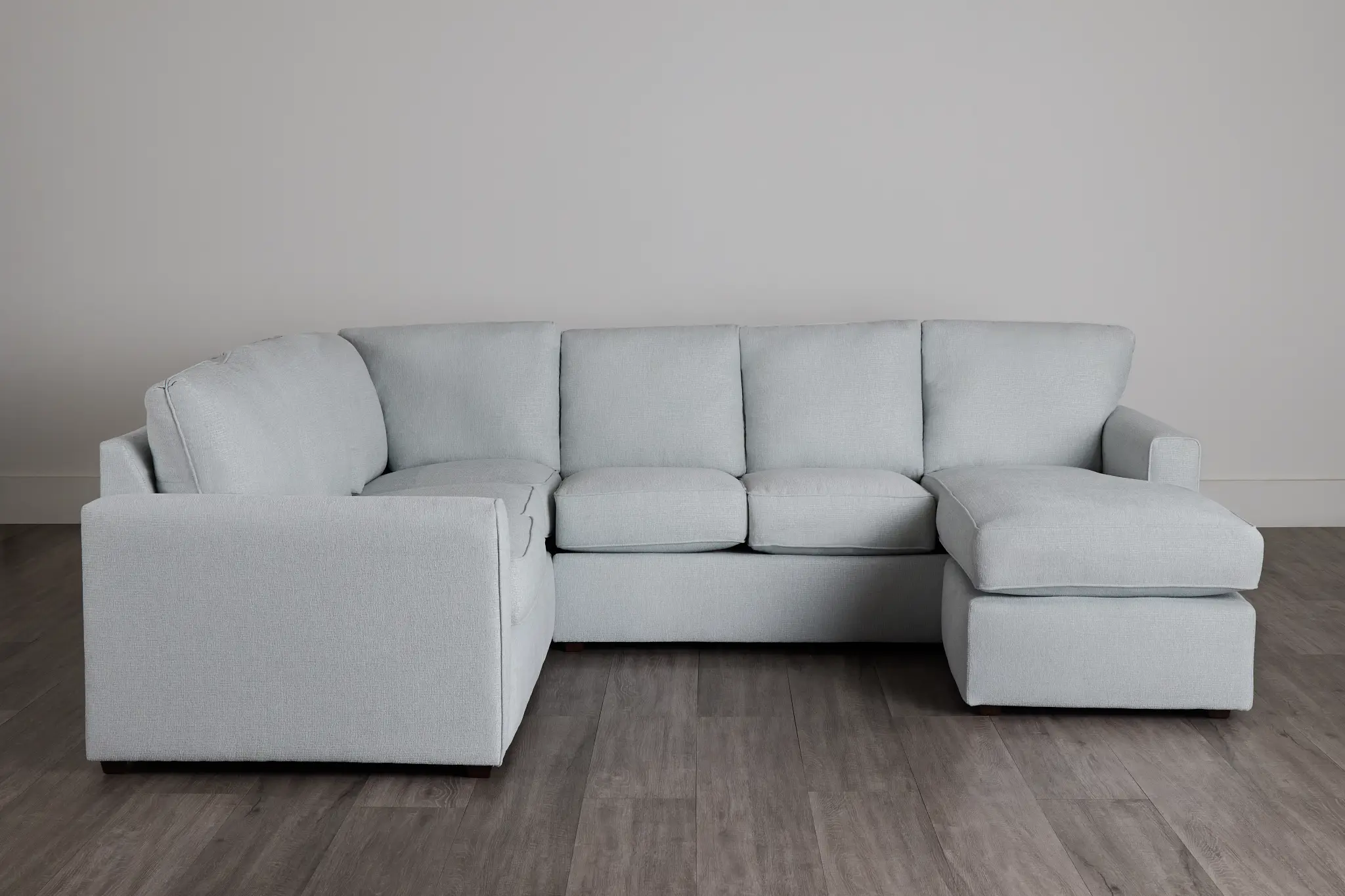 Avalon Light Blue Fabric Right Chaise Sectional Avalon Light Blue Fabric Right Chaise Sectional