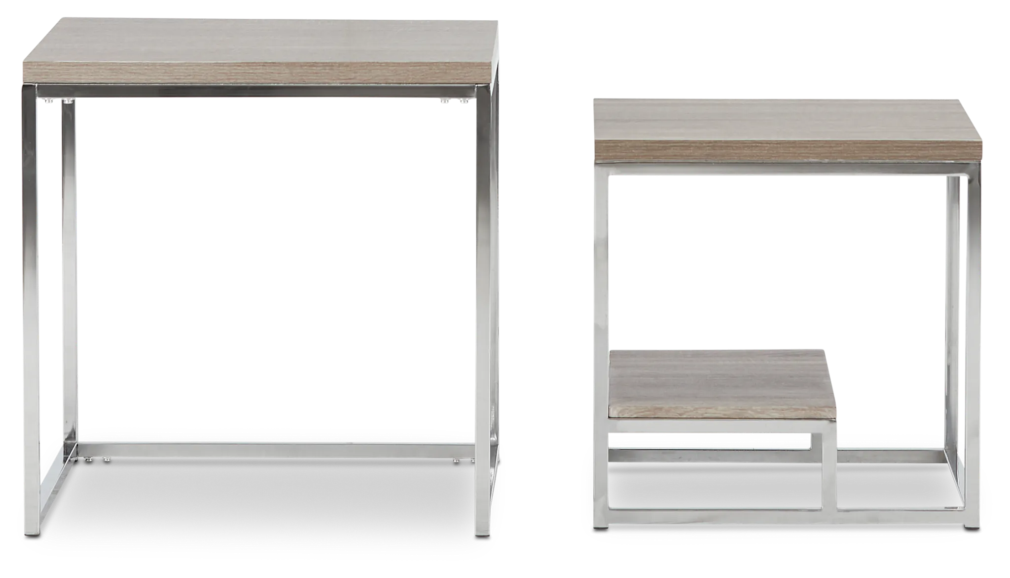 Elliot Gray Set Of 2 Nesting End Table