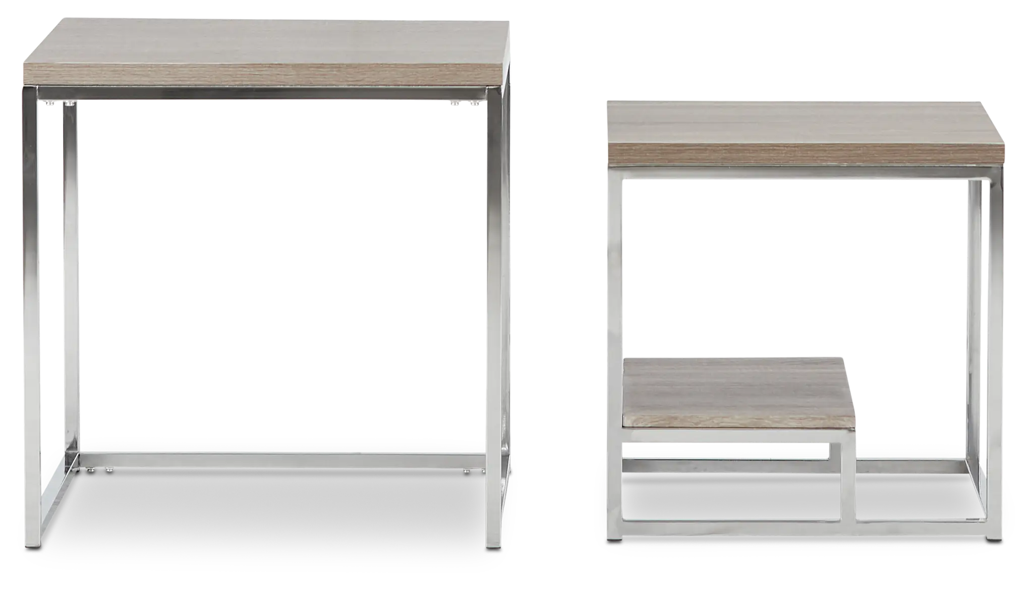 Elliot Gray Set Of 2 Nesting End Table Elliot Gray Set Of 2 Nesting End Table