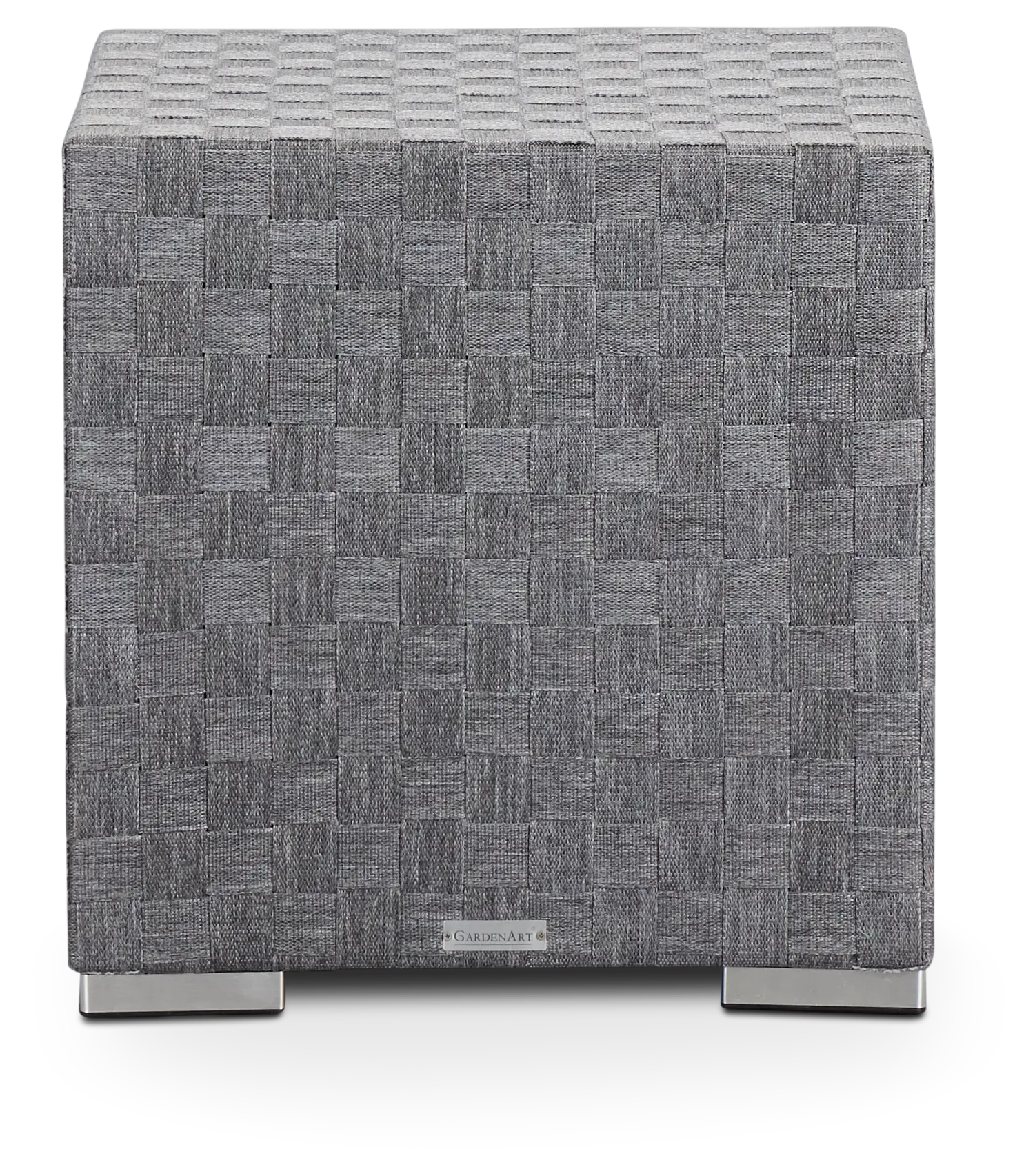 Barbados Light Gray Woven End Table Barbados Light Gray Woven End Table