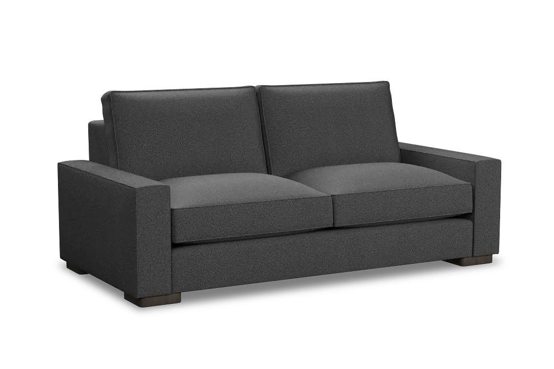 Edgewater Delray Dark Gray 84" Sofa W/ 2 Cushions Edgewater Delray Dark Gray 84" Sofa W/ 2 Cushions