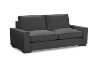 Edgewater Delray Dark Gray 84" Sofa W/ 2 Cushions
