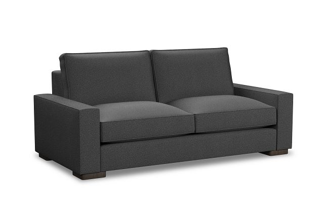 Edgewater Delray Dark Gray 84" Sofa W/ 2 Cushions