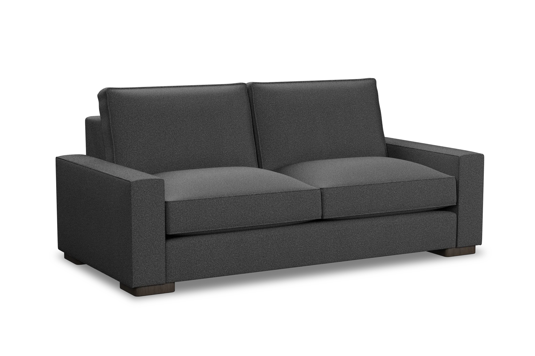 Edgewater Delray Dark Gray 84" Sofa W/ 2 Cushions
