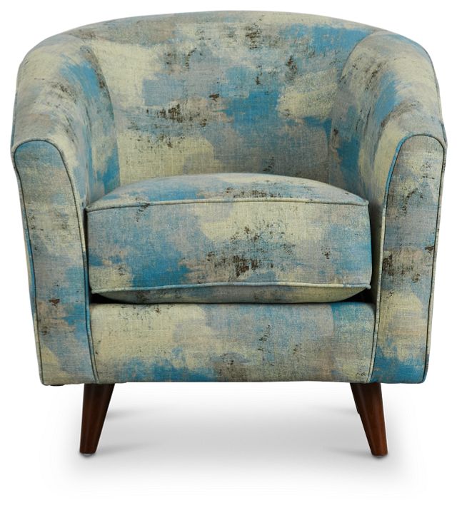 Antalya Teal Fabric Accent Chair (2)
