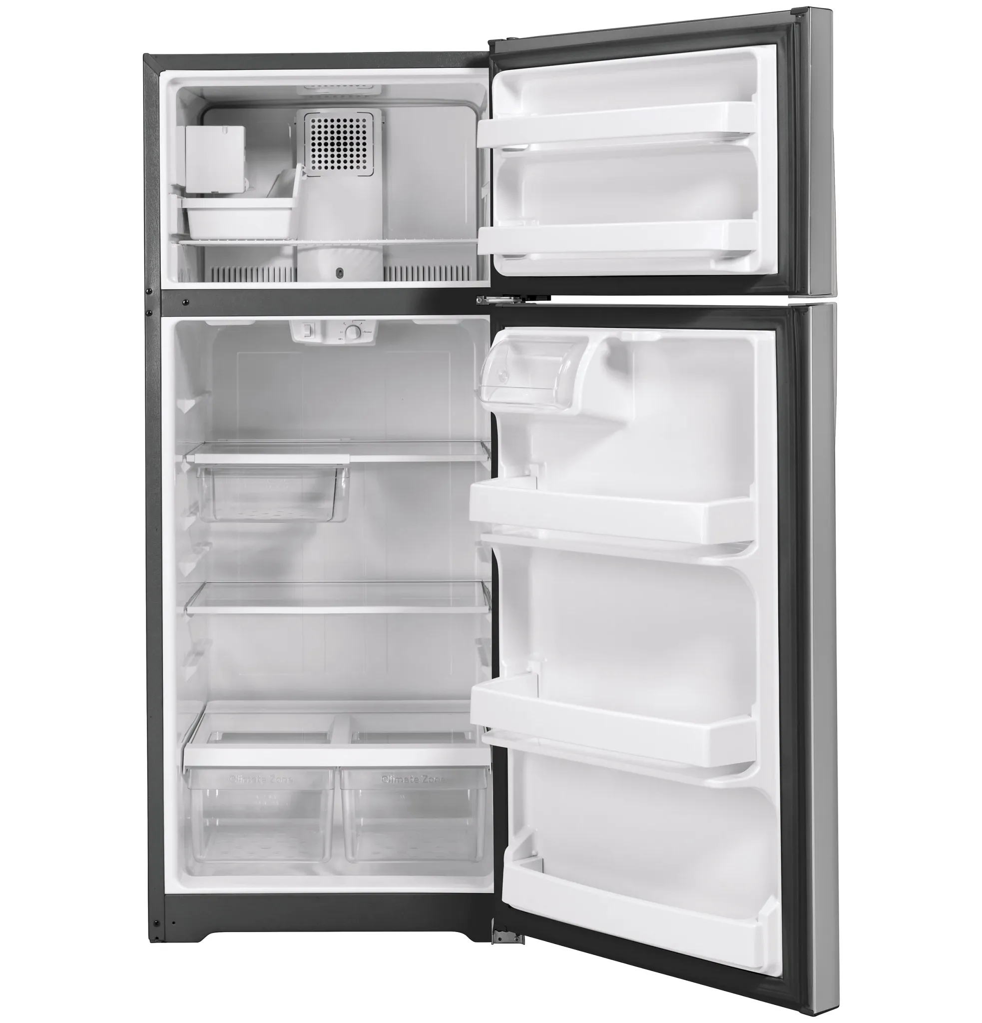 Ge 18 Series Stainless Steel Top Freezer Refrigerator