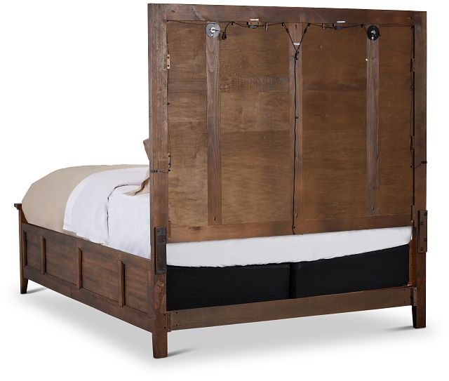 Heron Cove Mid Tone Panel Bed With Lights