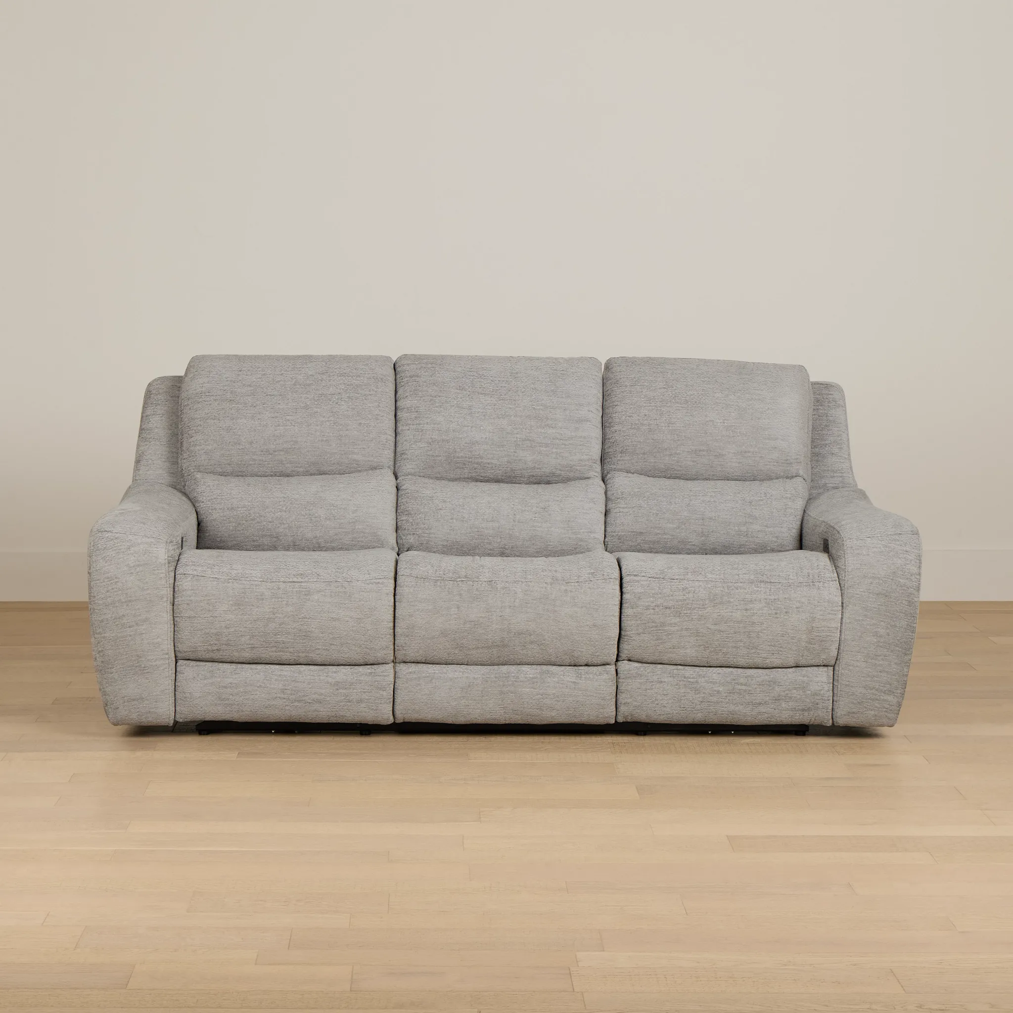 Bennett Gray Fabric Power Reclining Sofa