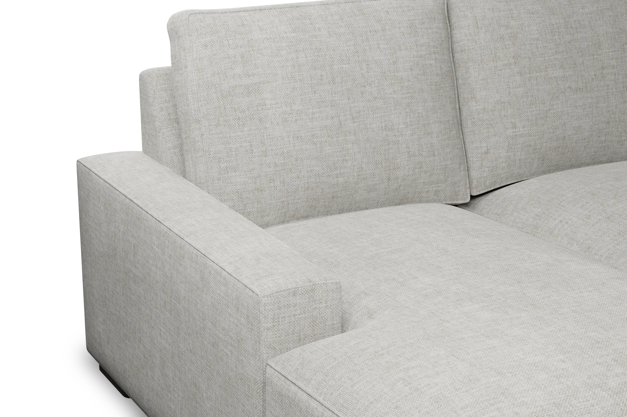 Edgewater Elevation Khaki Left Chaise Sectional