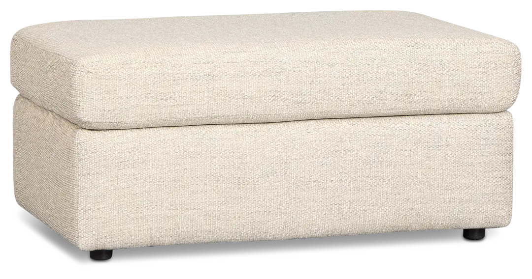 Maxwell Light Gray Fabric Ottoman Maxwell Light Gray Fabric Ottoman