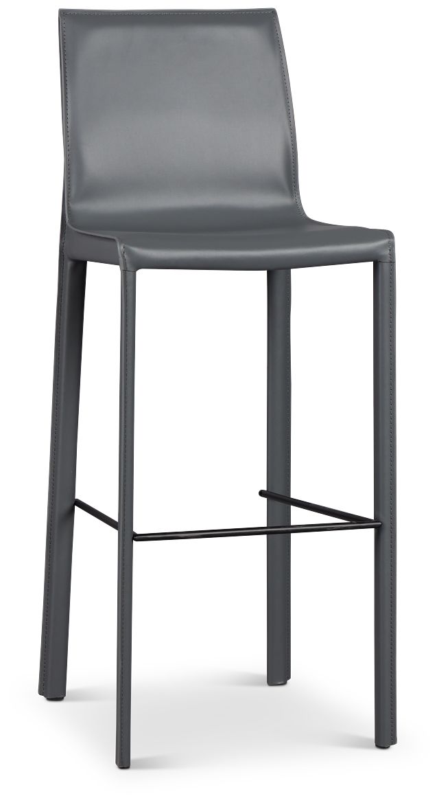 Lugo Gray 30" Upholstered Barstool