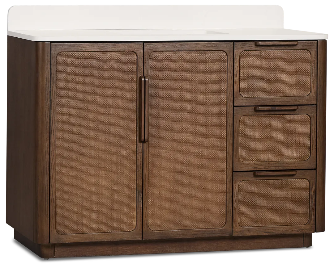 Pacific Mid Tone 48" Single Bathroom Vanity