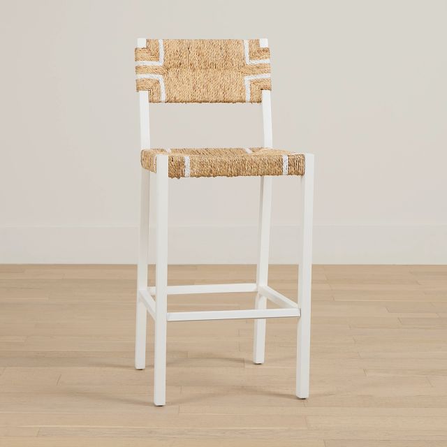 Nantucket Light Tone 30" Woven Barstool