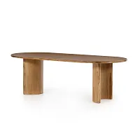 Paloa Light Tone Oval Table