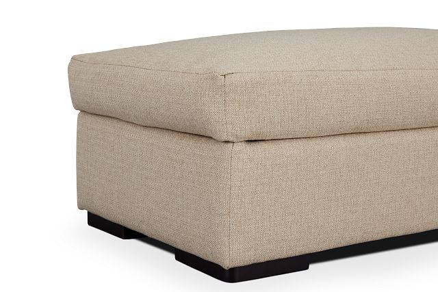 Veronica Khaki Down Ottoman