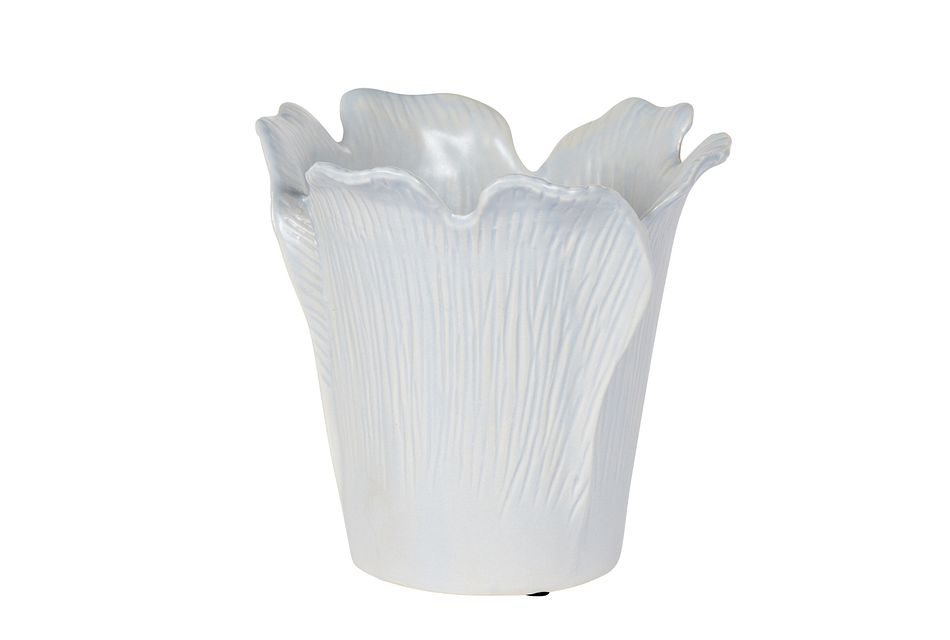 Peony Light Blue Ceramic Vase