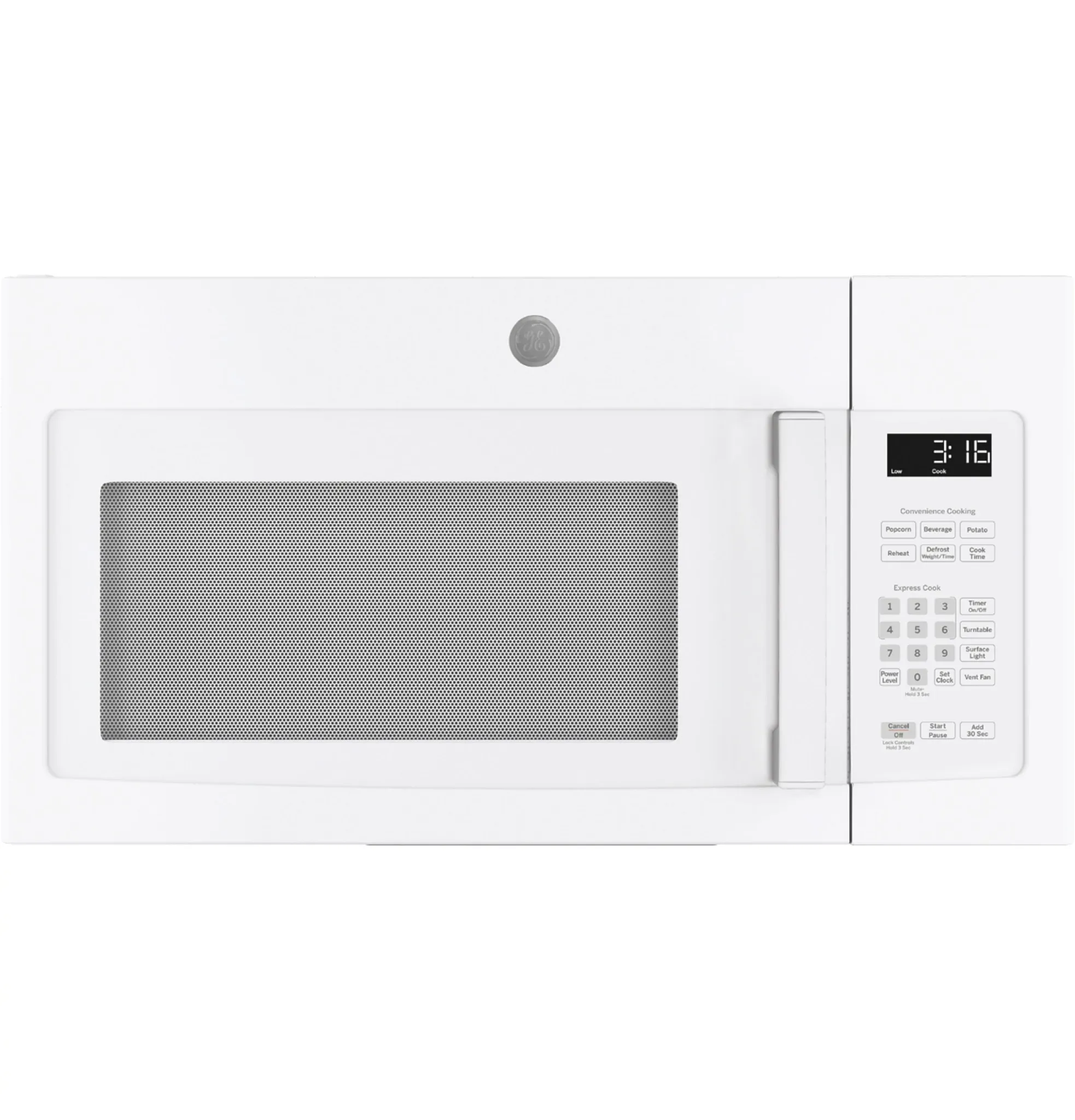 Ge 3163 Series White Over-the-range Microwave