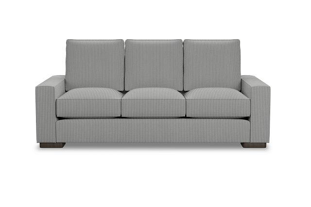 Edgewater Lucy Light Gray 84" Sofa W/ 3 Cushions (3)