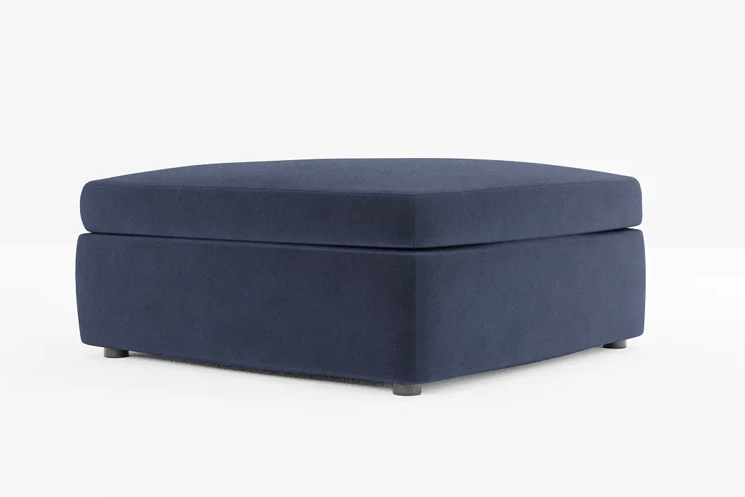 Destin Joya Dark Blue Velvet Cocktail Ottoman Destin Joya Dark Blue Velvet Cocktail Ottoman