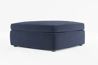 Destin Joya Dark Blue Velvet Cocktail Ottoman