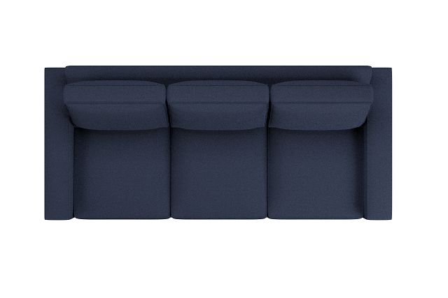 Edgewater Peyton Dark Blue 96" Sofa W/ 3 Cushions