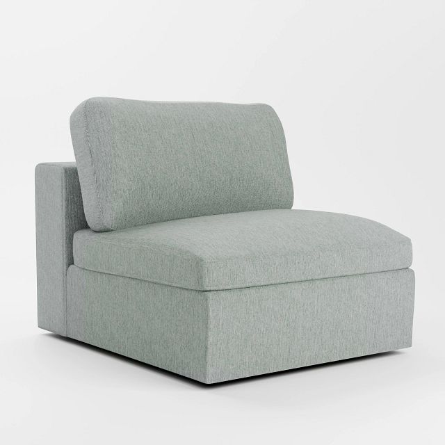 Destin Elevation Light Green Fabric Swivel Chair