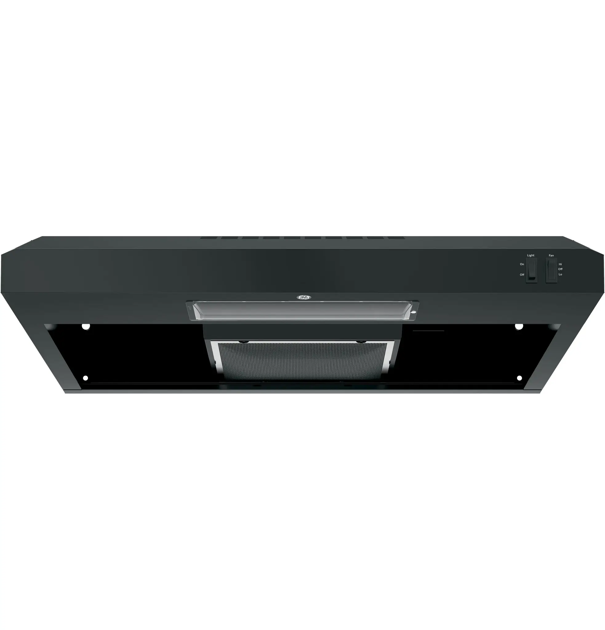 Ge 3300 Series Black 30" Wall Mount Canopy Hood Ge 3300 Series Black 30" Wall Mount Canopy Hood