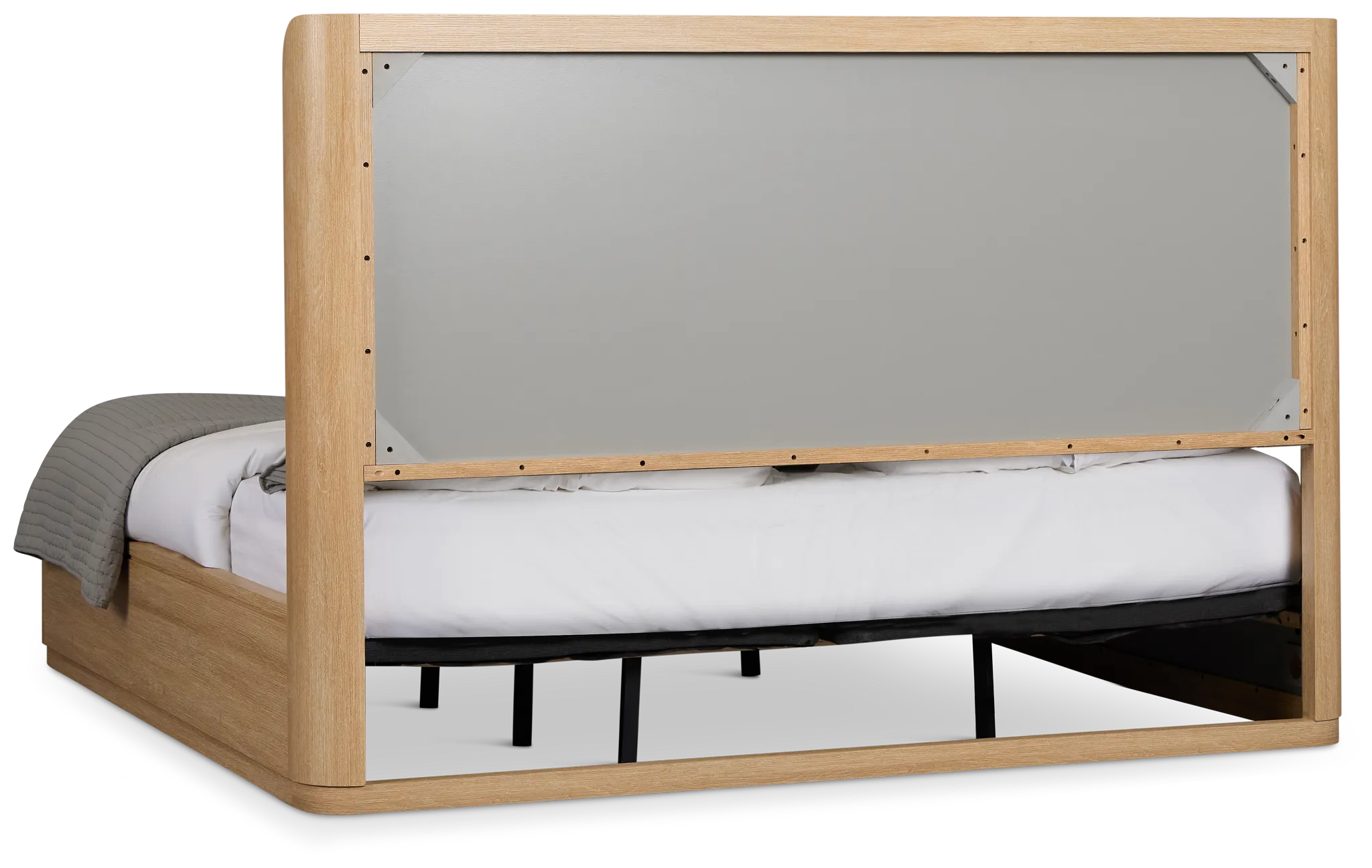 Emory Light Tone Upholstered Platform Bed
