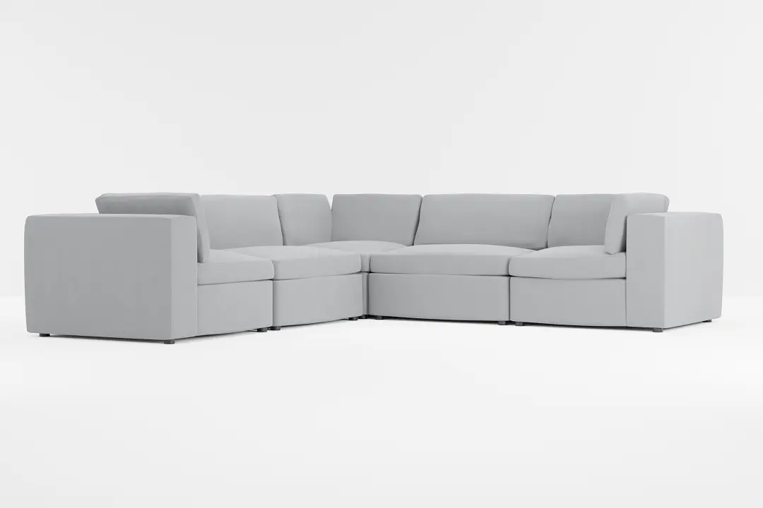 Destin Revenue Gray Fabric 5-piece Modular Sectional Destin Revenue Gray Fabric 5-piece Modular Sectional