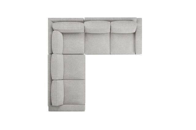 Edgewater Elevation Khaki Small Two-arm Sectional
