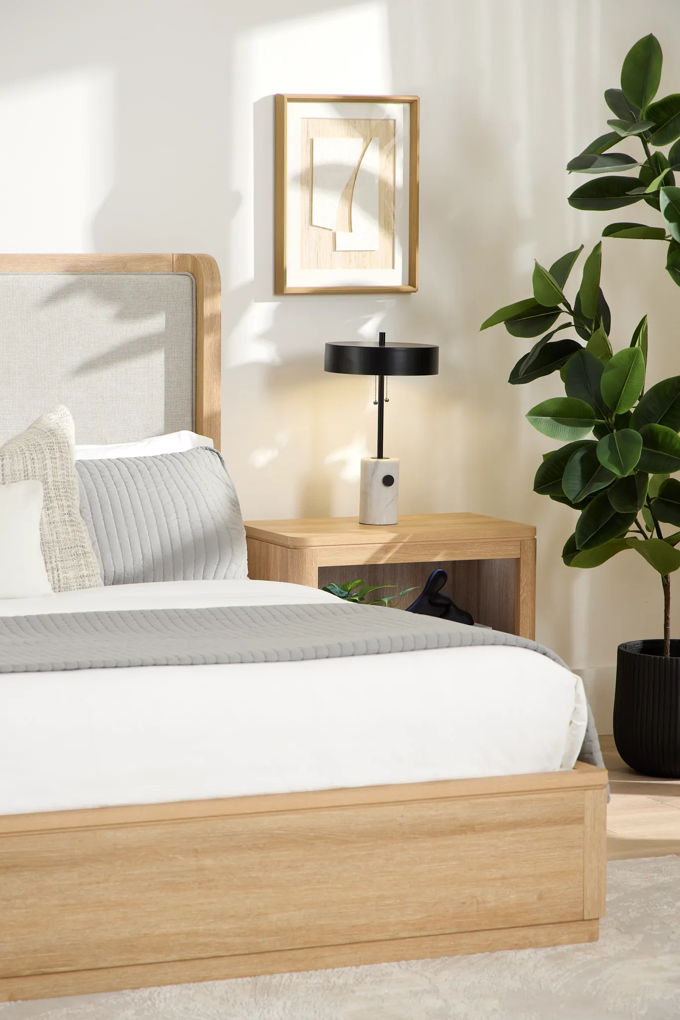 Ozzy Black Marble Table Lamp