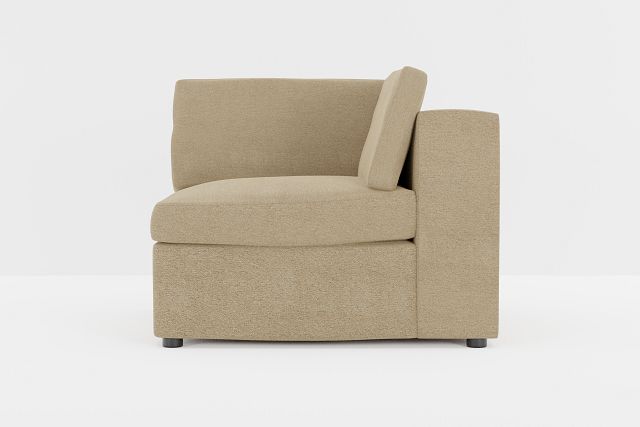 Destin Elite Taupe Fabric Corner Chair