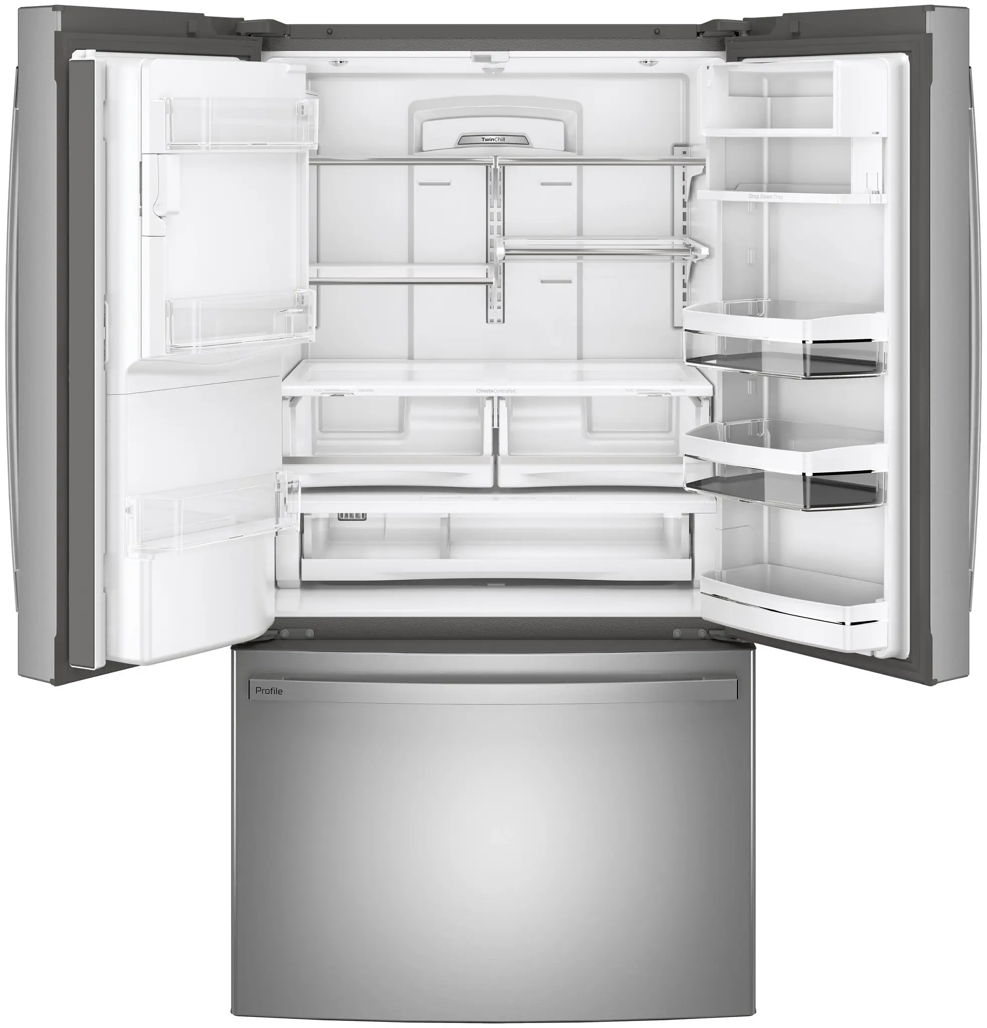Ge Profile 28 Series Stainless Steel Bottom Freezer Refrigerator Ge Profile 28 Series Stainless Steel Bottom Freezer Refrigerator