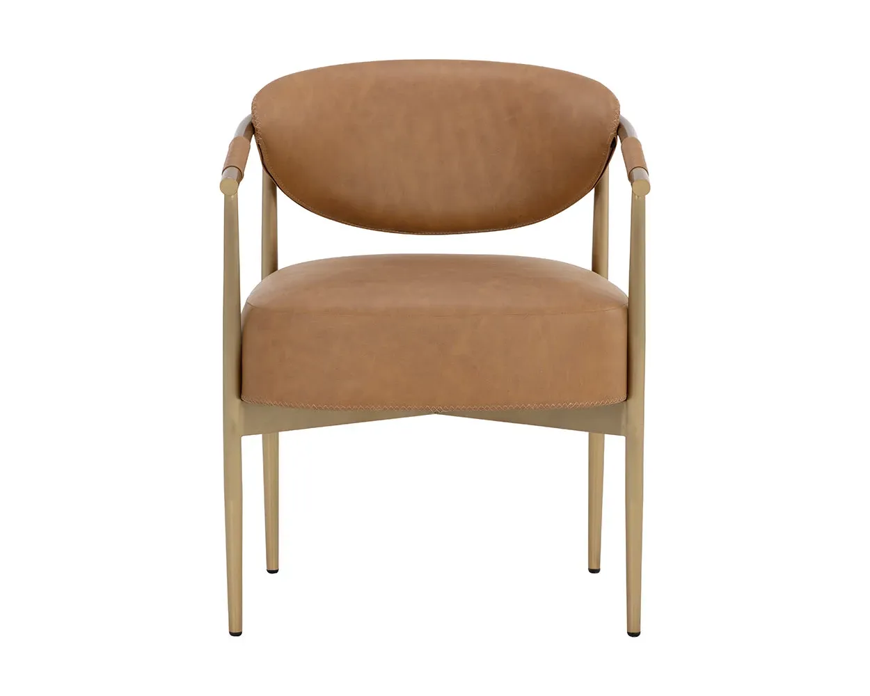 Karli Brown Upholstered Arm Chair