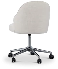 Paige Light Beige Swivel Desk Chair
