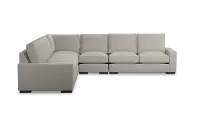 Edgewater Revenue Beige Large Two-arm Sectional