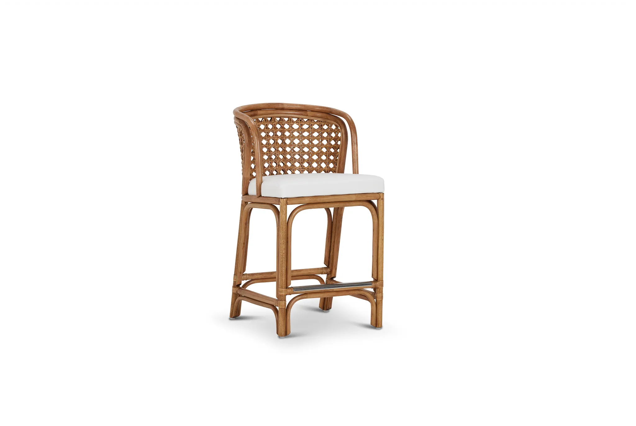 Maui Light Tonewoven 24" Upholstered Barstool