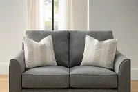 Asheville Gray Fabric Loveseat