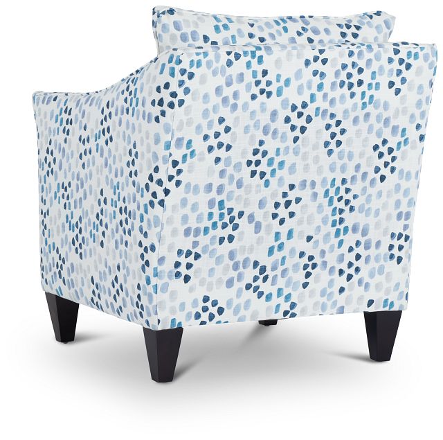 Pfeiffer Blue Fabric Accent Chair