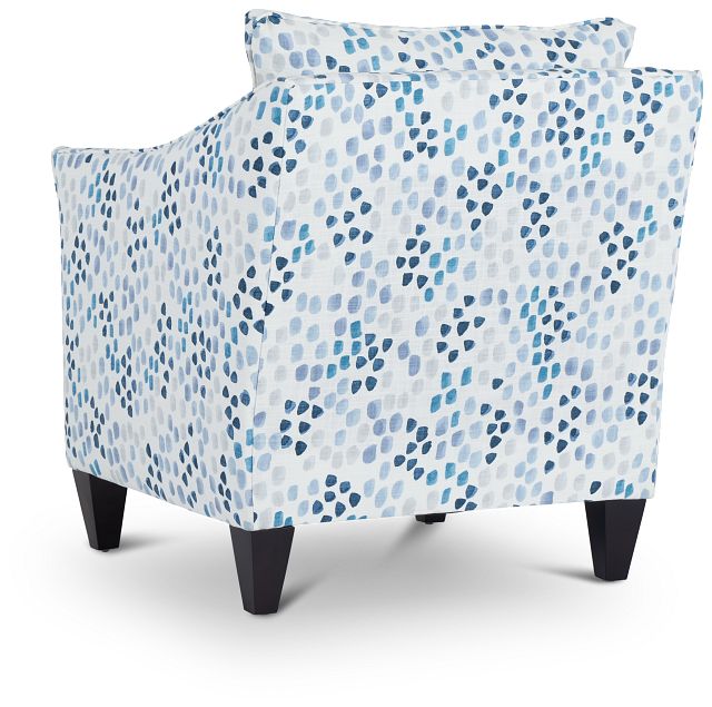 Pfeifer Blue Fabric Accent Chair