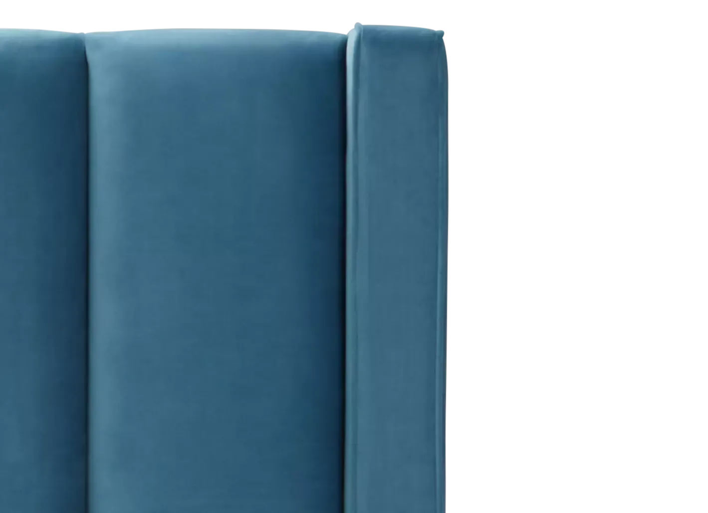 Audrey Blue Velvet Platform Bed