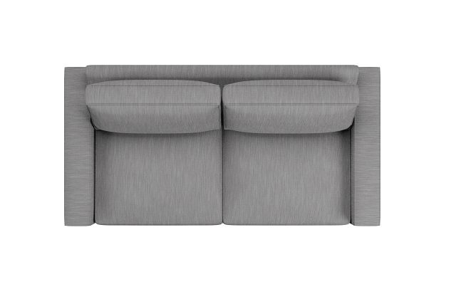 Edgewater Revenue Gray 84" Sofa W/ 2 Cushions