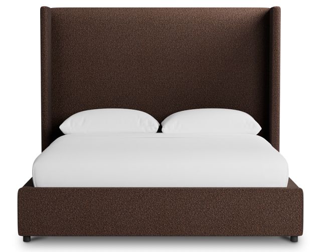 Captiva Elite Dark Brown 60" Upholstered Shelter Bed