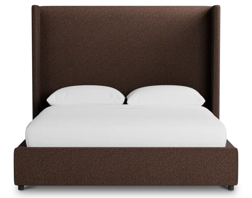 Captiva Elite Dark Brown 60" Upholstered Shelter Bed Captiva Elite Dark Brown 60" Upholstered Shelter Bed